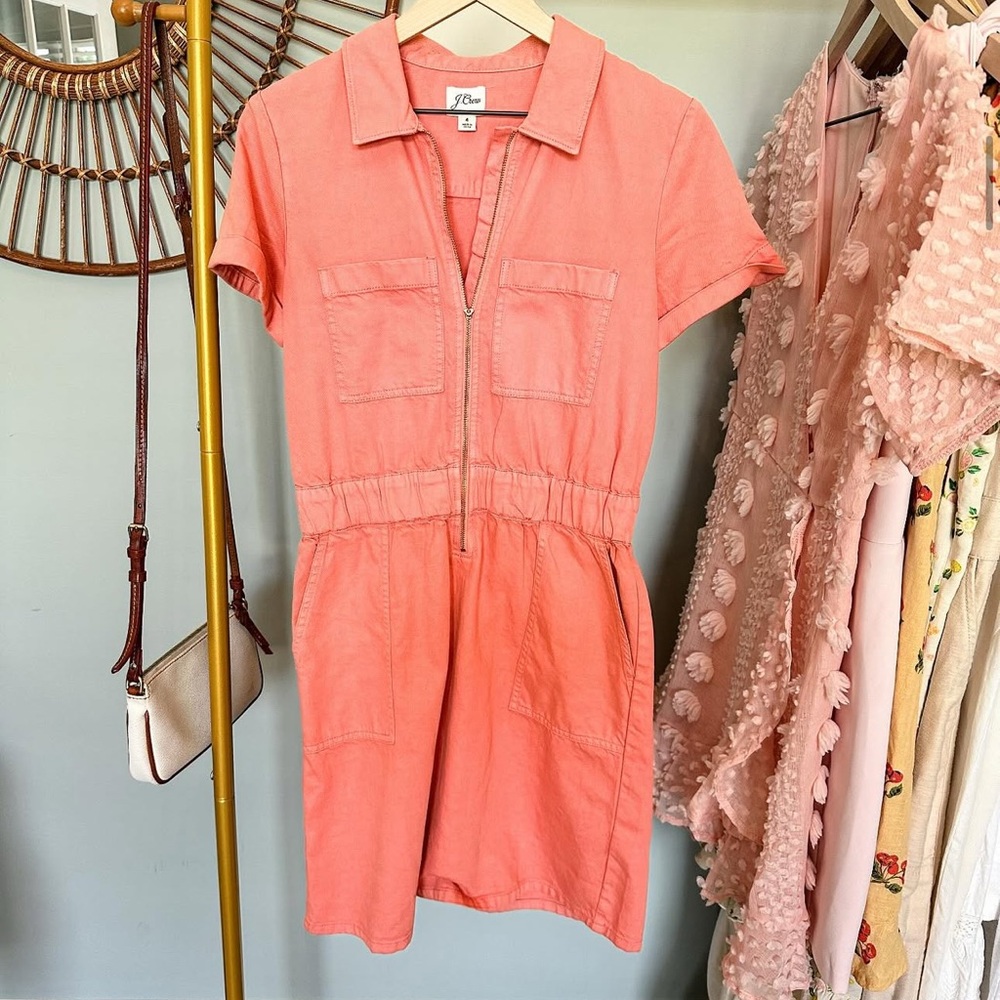 Twill Zipper Dress